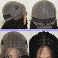 Synthetic Full Lace Braided Wigs Spring Twist Wig for Black Women 14 Inch Short Bob Knotless Box Braids Double Lace Twist Wigs