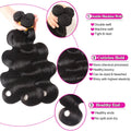 Wholesale 26 28 30 Inch Long Length Hair  Bundles Extensions Deal  Virgin Hair Body Wave Pure Black Tight Practical Hair Bundles For Weaving