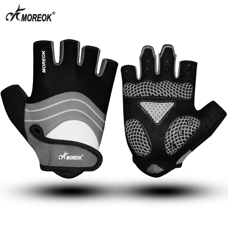 MOREOK Cycling Gloves Half Finger Bike 5MM Silicone Pads - View 9 | SAMAG