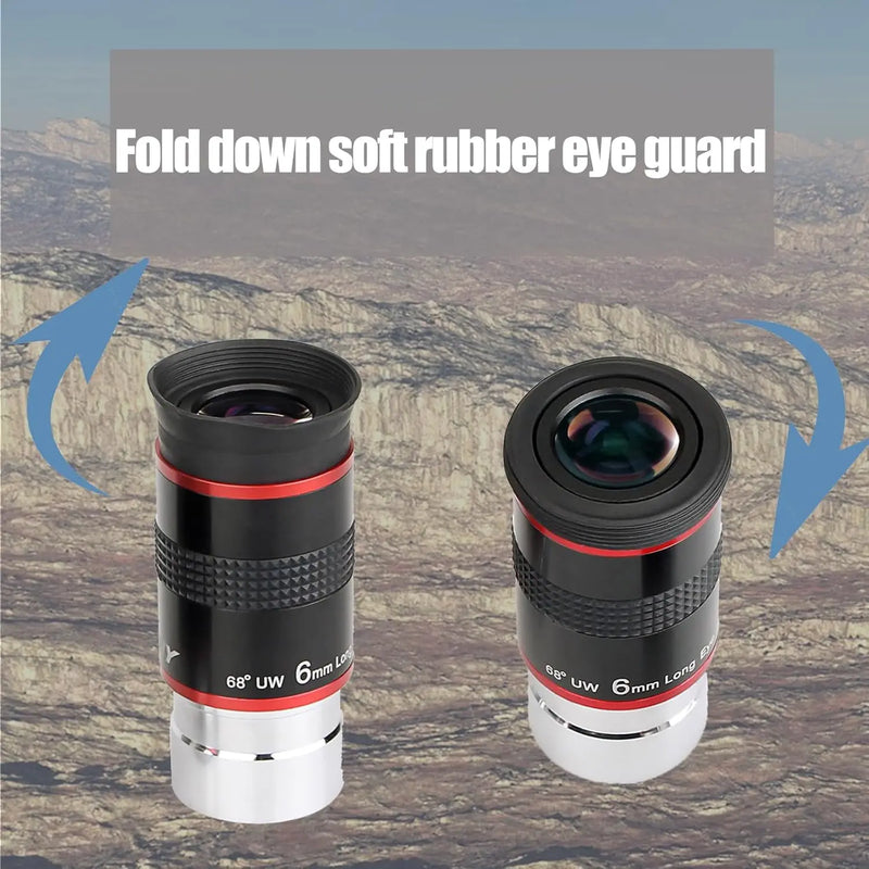Svbony Telescope Eyepieces 1.25" 68° Eyepiece Planetary Eyepiece UWA 6mm/9mm/15mm/20mm Eyepiece for Astronomical Telescope