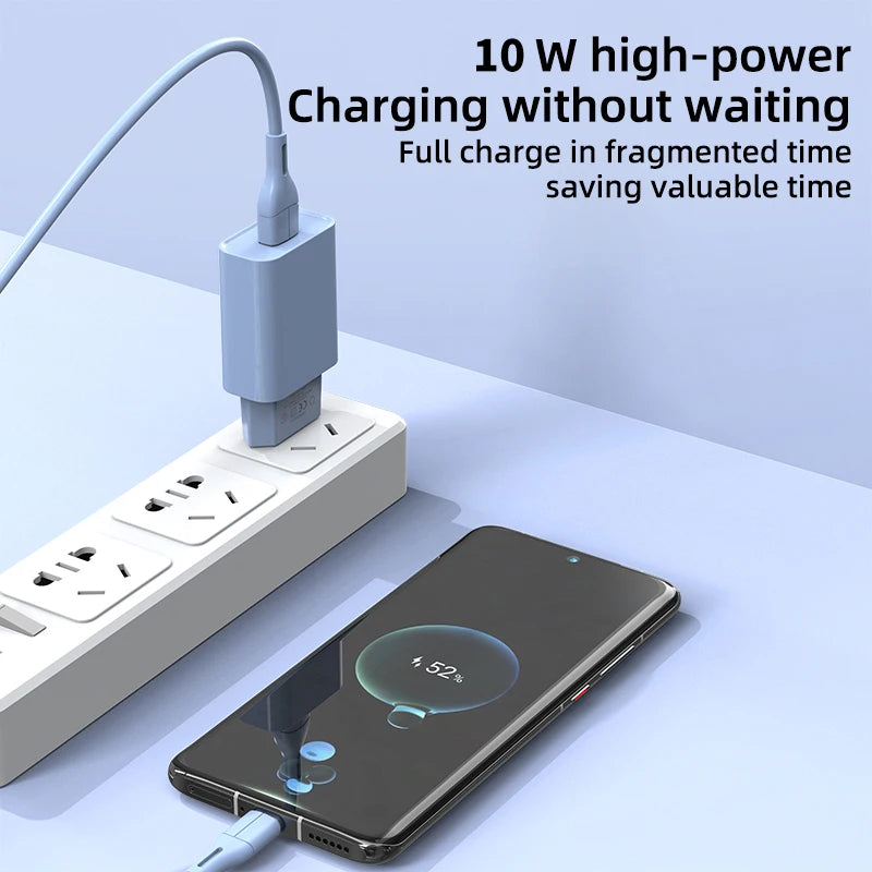 USB Charger 5V 2A Travel Universal Wall Power Adapter Plug For iPhone 16 15 14 Samsung Xiaomi Redmi LG EU US Head Fast Charging