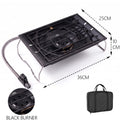 Pandatour Camping Outdoor IGT Table Gas Stove Wood Grain | SAMAG