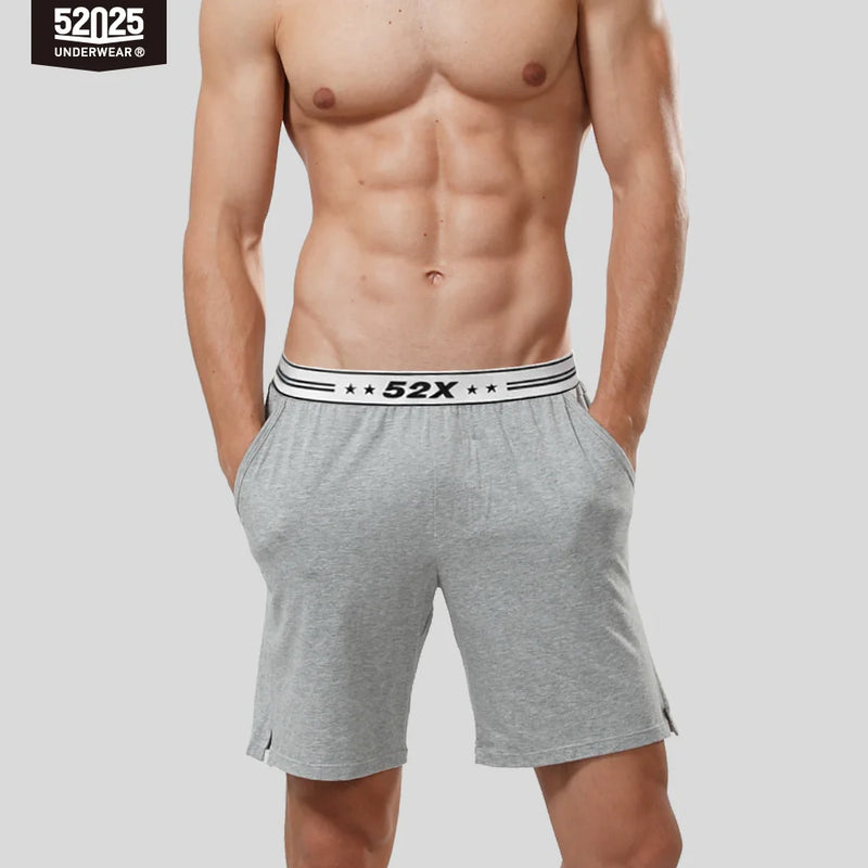 52025 Men's Cotton Modal Pajama Shorts – Smooth, Silky-Soft Lounge Shorts, Relaxed Fit, Side Pockets and Everyday Home Comfort
