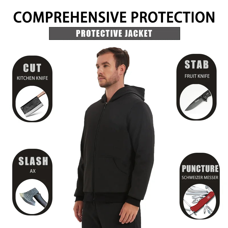 2022 Anti-stab Military Tactical Safe Jacket Bodyguard Police Businessman Outdoor invisible Self-defense fashion Casual Coat