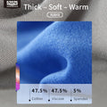 52025 Fleece-Lined Thermal Underwear – Cotton Viscose Base Layer with Body-Contouring Fit, Soft Stretch and Winter Warmth
