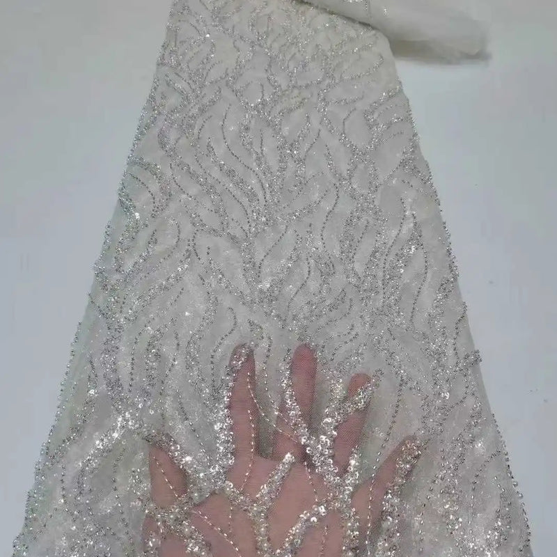 Contessa Custom Black Shiny Sequin Beaded robe de soirée | SAMAG