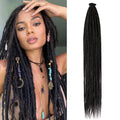 24 Inch Synthetic Dreadlock Hair Extensions, 10Strands/Lot Single Ended Soft Dreads Locks Hippie Style Dreadlock for Women