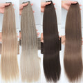 Natural Bio Synthetic Heat Resistant Hair Extensions Sew In Straight Hair Weave Bundle 26" 200g Synthetic Cosplay Ponytail Fiber