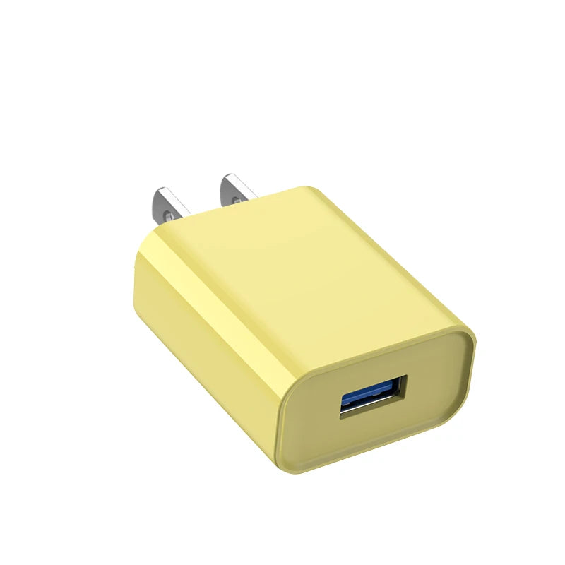 USB Charger 5V 2A Travel Universal Wall Power Adapter Plug For iPhone 16 15 14 Samsung Xiaomi Redmi LG EU US Head Fast Charging