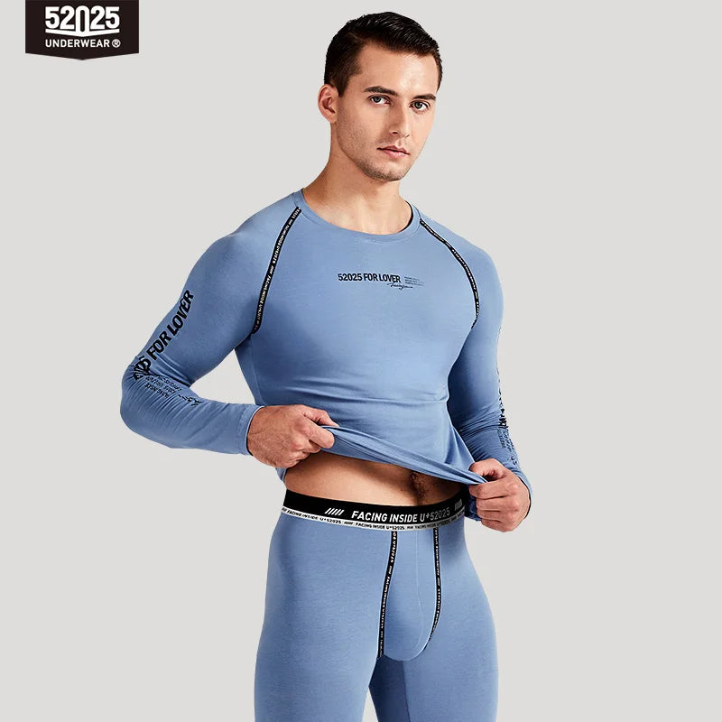 52025 Premium Cotton Modal Thermal Underwear – Ultra-Soft Lightweight Base Layer, Breathable Second-Skin Comfort and Modern Fit