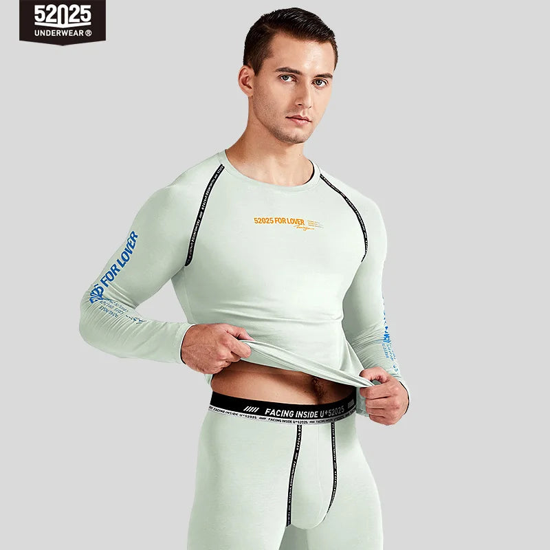 52025 Premium Cotton Modal Thermal Underwear – Ultra-Soft Lightweight Base Layer, Breathable Second-Skin Comfort and Modern Fit