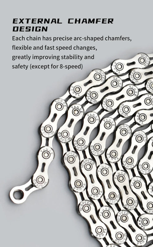 TANKE Bike Chain S8 S9 S10 S11 S12 MTB Road Bicycle Chains,Variable Speed Chain 116/126L High Quality Current Cycling Accessorie