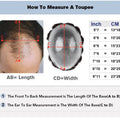 Male Hair Prosthesis Toupee Men Mono& Soft Pu Durable Men Wigs 6" Replacement Exhuast Systemes Unit 100% Human Hair Male Wig