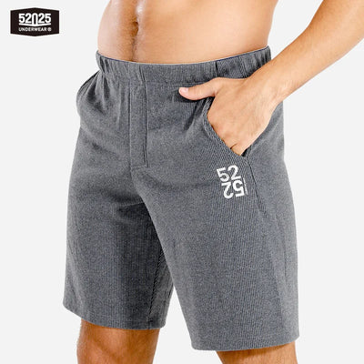 52025 Men's Cotton Lounge Shorts - Comfortable Midweight | SAMAG