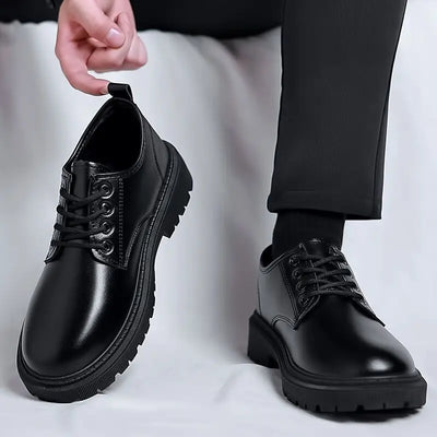 Spring Men's Work Shoes New Business Waterproof Black | SAMAG