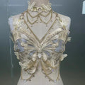 Women's Butterfly Embroidered Top Crystal Chain - View 10 | SAMAG
