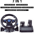 Racing Steering Wheel Vibration Controller 7 in 1 Game Simulation Racing Pedals for switch/xbox 360/xbox one/pc/ps4/3/Android