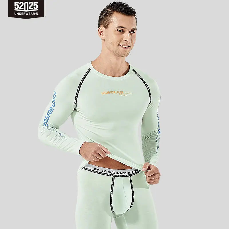 52025 Premium Cotton Modal Thermal Underwear – Ultra-Soft Lightweight Base Layer, Breathable Second-Skin Comfort and Modern Fit