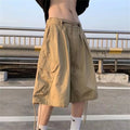 Cargo Shorts Men Summer Streetwear Wide Leg Straight Bf | SAMAG