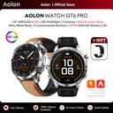 Aolon GT6 PRO Military Smart Watch Compass Flashlight AMOLED Bluetooth Call Smartwatch 1ATM Waterproof For Outdoor Double Strap