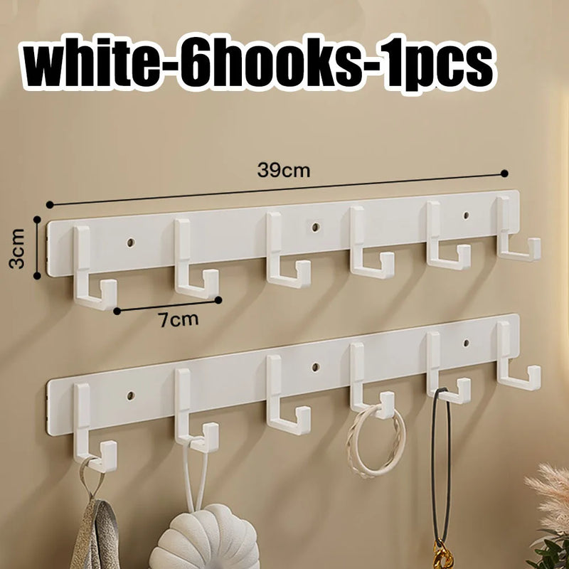 Kitchen Space Aluminum Punch - Free Hooks Are Easy to Install Utensils Storage Bathroom Bathrobe Towel - View 19 | SAMAG