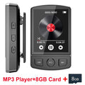MP3 Player Bluetooth 5.2 Portable Sports Clip Student Walkman 1.77 Inch Screen HiFi Lossless Music Player with FM Radio E-Book
