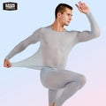 52025 Men's Ultra-Light Base Layer Set – Translucent Fabric with Barely-There Feel, Body-Hugging Fit and Anatomical U-Pouch