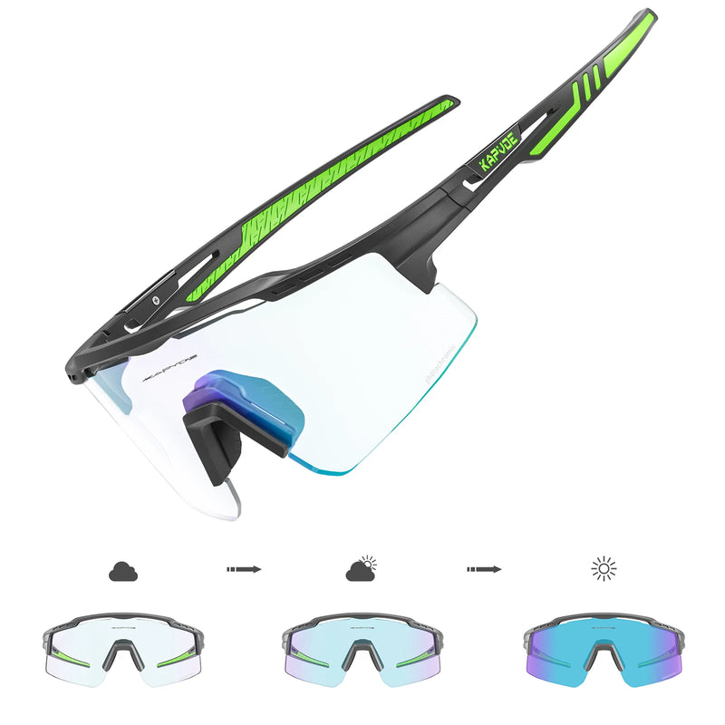 Photochromic Sunglasses UV400 Bike Bicycle Glasses Men's | SAMAG