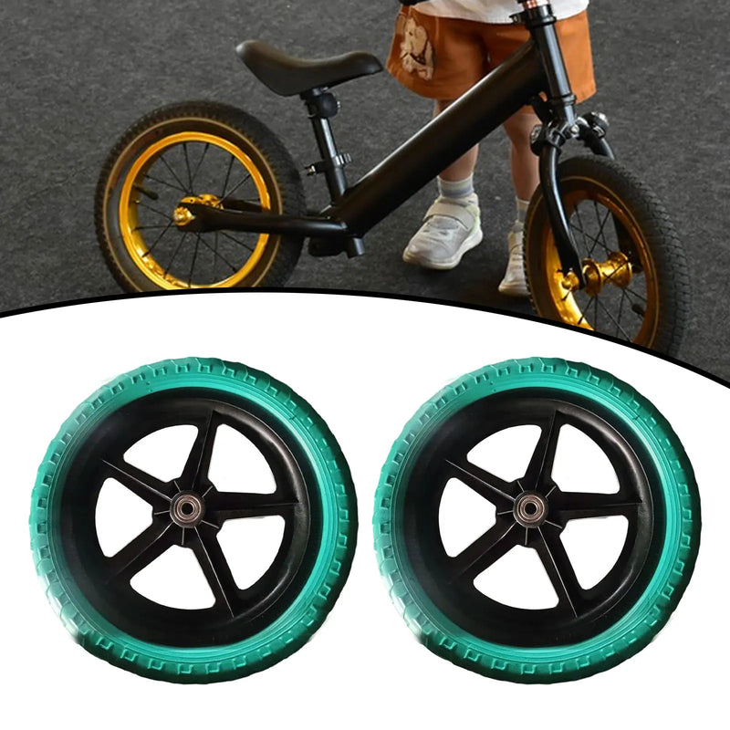 1 Pair Balance Bike Replacement Wheels Noise Reduction Bike Wheels for Outdoors Sports Cycling Replacement Accessories