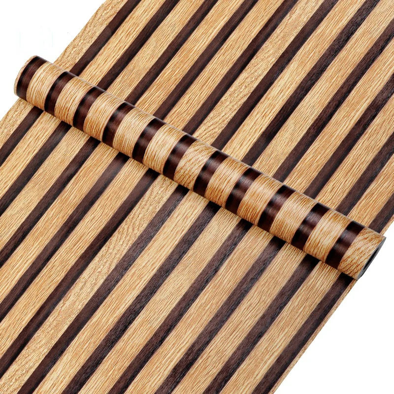 45CM Waterproof wall sticker striped grille self-adhesive bedroom living room TV background wall wallpaper home decoration