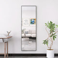 Foot mirror, 165x60, mirror full length, toilet mirror, aluminum alloy frame, living room, bedroom, Black