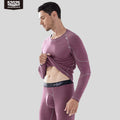 52025 Warm Thermal Underwear with Wool and Silk – Double-Layered for Extra Warmth, Winter-Ready Long Johns, Premium Base Layer