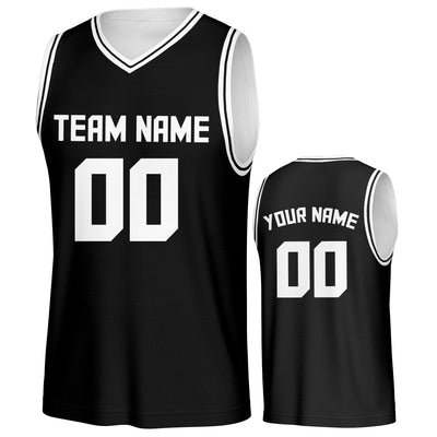 Custom Basketball Jersey Black Personalized Printed Your | SAMAG