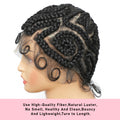 8 inches Synthetic Full Lace Handmade Twist Knotless Box Braids Wigs with Baby Hair Short Lovely Braided Wigs for Black Women