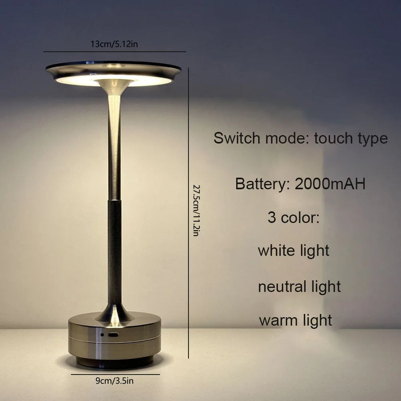 Rechargeable 5V Creative Table lamps For Home Office Restaurant Bar Decoaration Study Touch Led Desktop Night Light