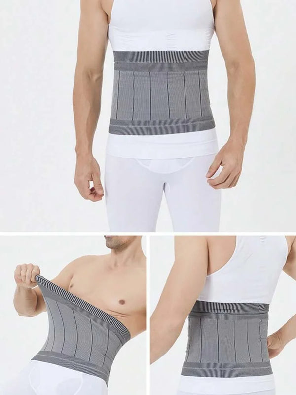 Men's Seamless Compression Shapewear Breathable Waist Trainer Slimming Underwear for Fitness Sport Sedentary Relief Body Shaper