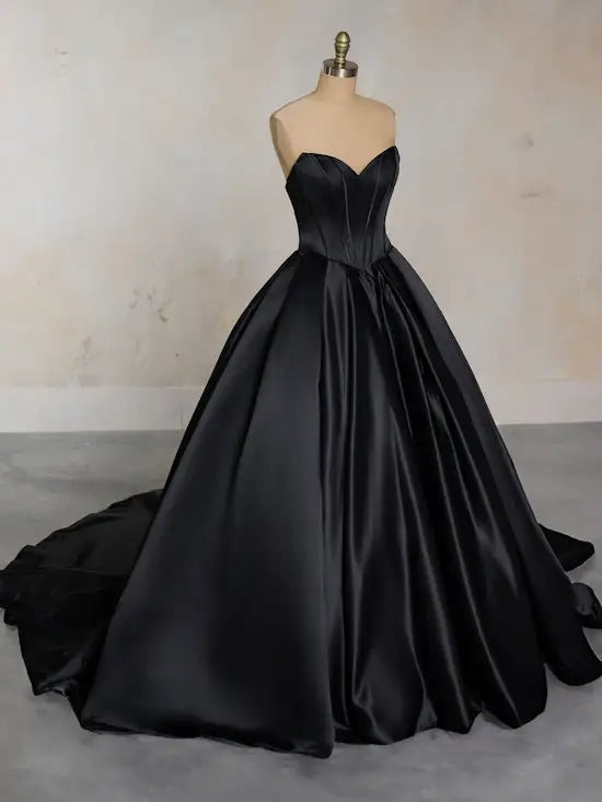 Lakshmigown Off The Shoulder Crepe Satin A - Line Bridal - View 6 | SAMAG