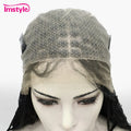 Imstyle 36'' Full Lace Synthetic Lace Front Wig Box Braided With Baby Hair For Women Curly Hair Braid Wig