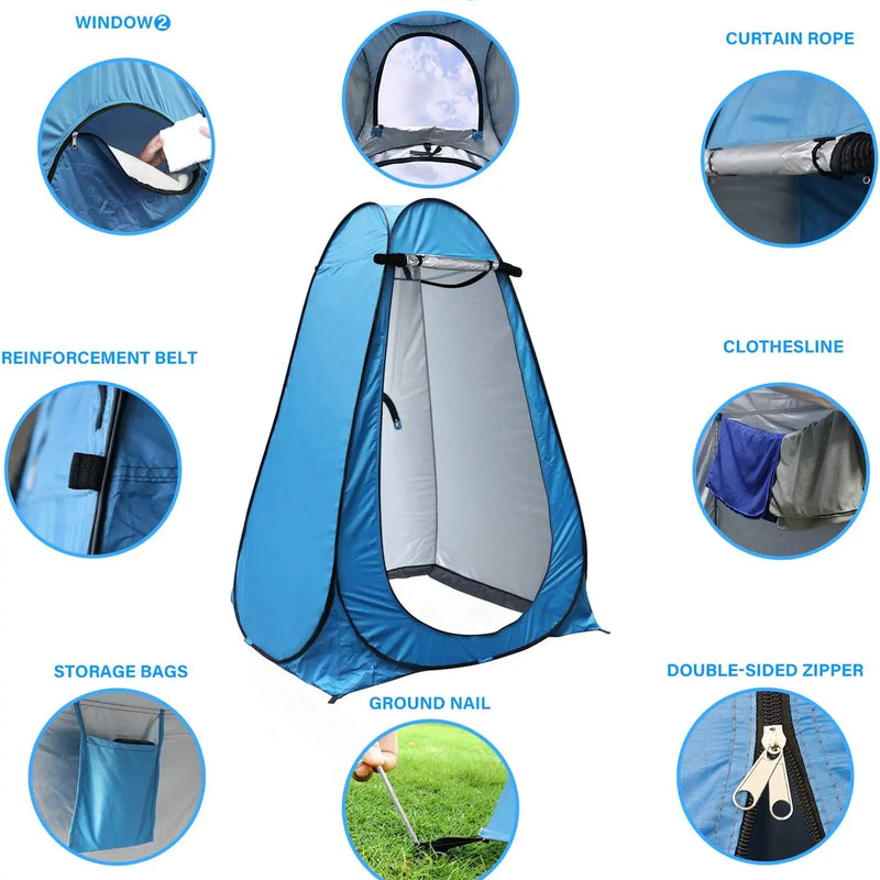 Blue Pop Up Privacy Shower Tent | SAMAG