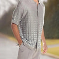 Summer New Printed Men's Top + Trousers Casual Suit Shirt Pants 2 - Piece Fashion Harajuku Retro Party - View 6 | SAMAG