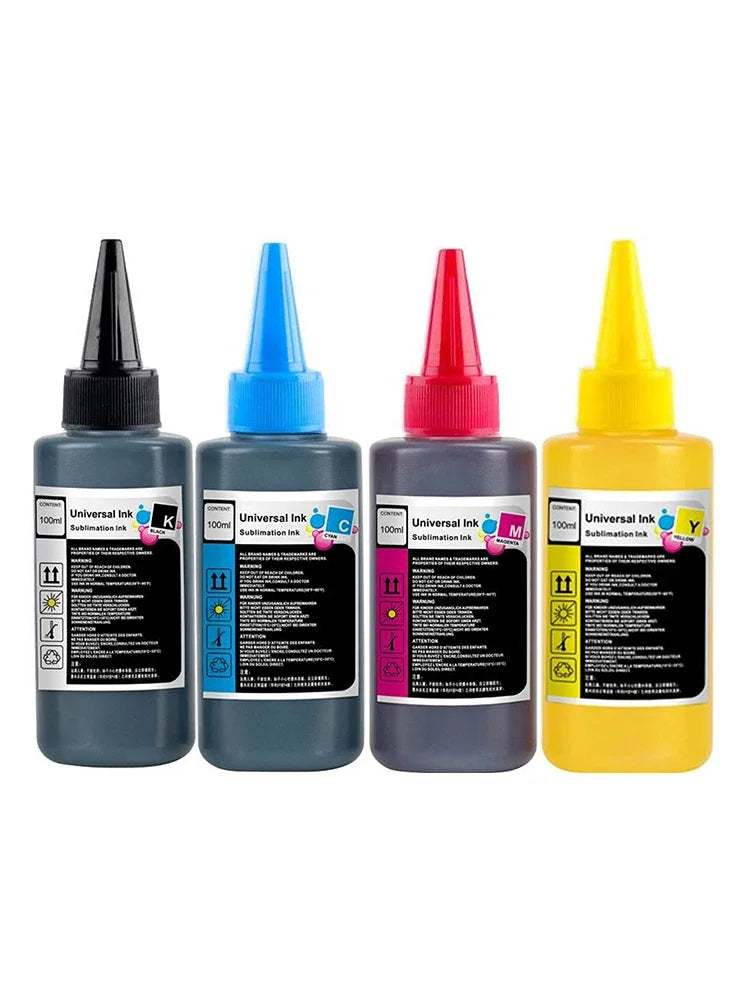 Universal Dye Ink Refill Kit Compatible Ink for Canon HP Brother Epson Inkjet Printers and Ink Tank Printers.