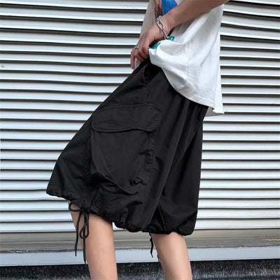 Cargo Shorts Men Summer Streetwear Wide Leg Straight Bf | SAMAG