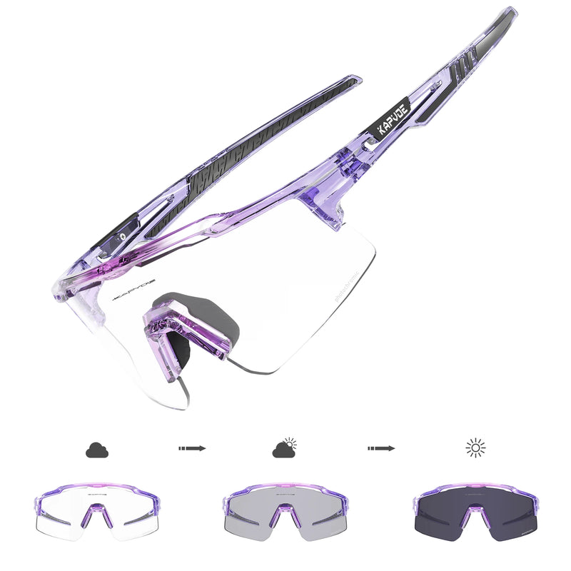 Photochromic Sunglasses UV400 Bike Bicycle Glasses Men's | SAMAG