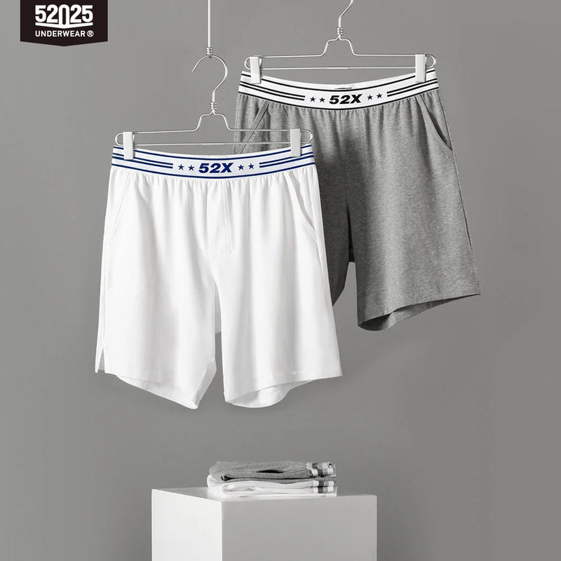 52025 Men's Cotton Modal Pajama Shorts – Smooth, Silky-Soft Lounge Shorts, Relaxed Fit, Side Pockets and Everyday Home Comfort
