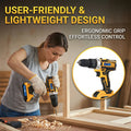 21V Protable Cordless Electric Drill Driver Kit Orange Power Set With Battery Charger 27Pcs Accessories - View 5 | SAMAG