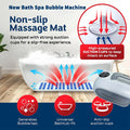 Bathtub Massage Mat Bubble Bath Spa Beauty With Remote Control And Inflatable Pillow Full-Body Massage And Relaxation Salon SPA