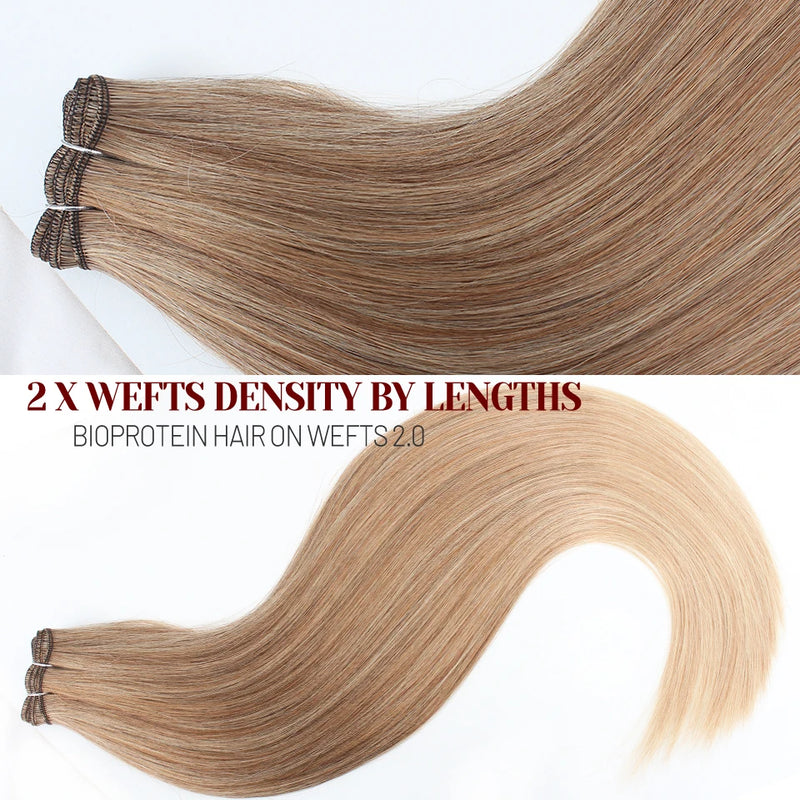 Natural Bio Synthetic Heat Resistant Hair Extensions Sew In Straight Hair Weave Bundle 26" 200g Synthetic Cosplay Ponytail Fiber