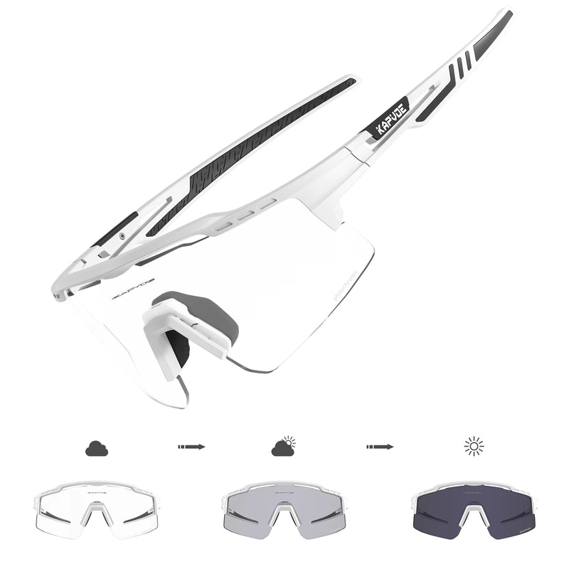Photochromic Sunglasses UV400 Bike Bicycle Glasses Men's | SAMAG