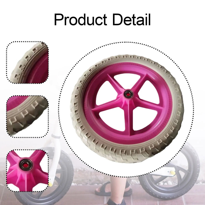 1 Pair Balance Bike Replacement Wheels Noise Reduction Bike Wheels for Outdoors Sports Cycling Replacement Accessories