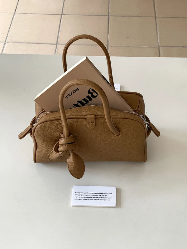 Women Boston Bag Large Capacity PU Leather Handbag Soft Casual Shoulder Bag Chic Daily Commuter Crossbody Tote Purse